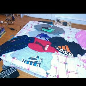 Addias shirts and puma